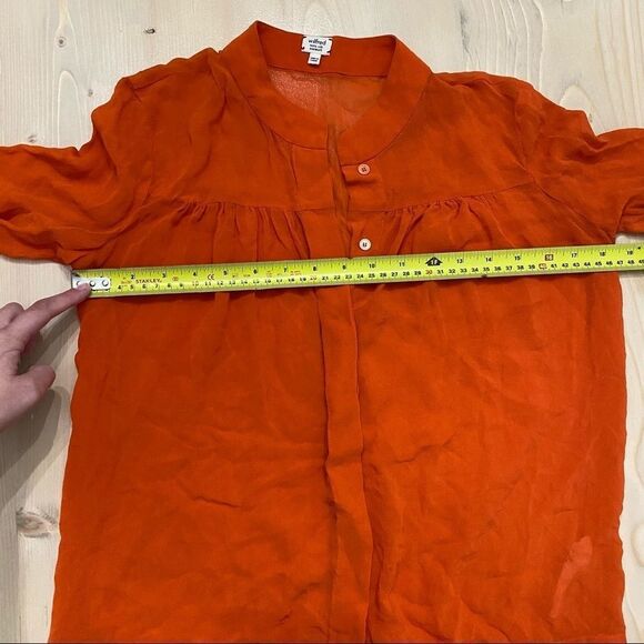 Aritzia Wilfred Silk Button Up  Blouse Long Sleeve - Picture 11 of 11